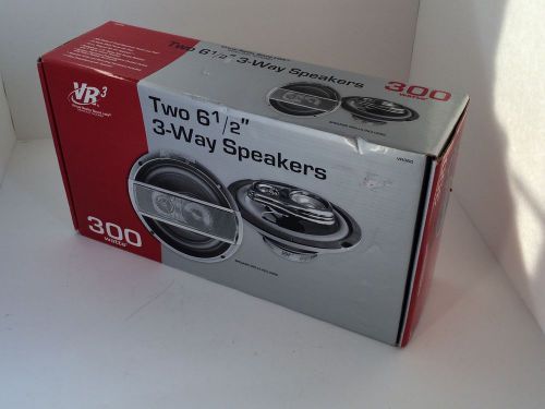 Vr3 (2 )300 watts 6.5&#034; three-way speakers new! excellent sound. brand new