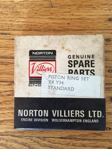 Norton comando villier&#039;s nos piston rings y4 y34 standard