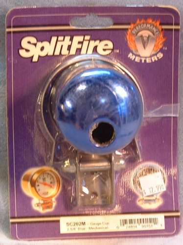 Splitfire 2-5/8 inch mechanical gauge cup blue sc202m