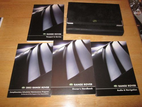 2003 range rover owner + navigation manual with case oem owners land rover