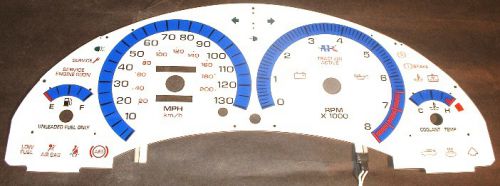 1997 1998 saturn twin cam white face glow gauges