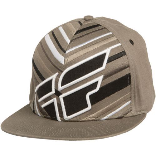 Fly racing tribe mens flexfit hat grey/black/white