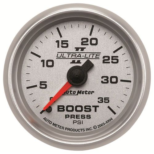 Auto meter 4904 ultra-lite ii; mechanical boost gauge