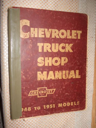 1948-1951 chevy truck shop manual original service book rare 1950