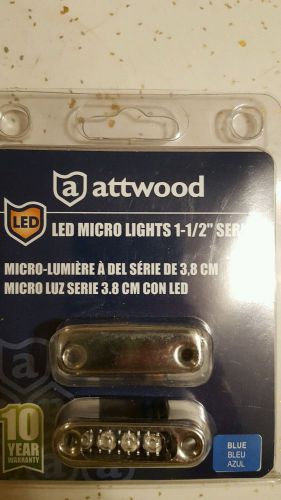 Attwood 6350b7 led micro courtesy light 1.63&#034; blue 8952