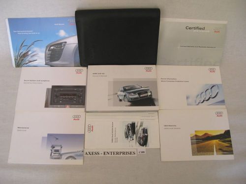 06 2006 audi a4 2.0t 3.2 avant sedan owners manuals drivers books case set c100