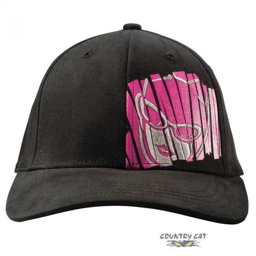 Arctic cat women&#039;s cat girl hat cap – black with pink graphic - 5263-079