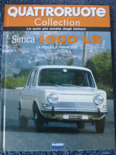 Rare book simca 1000 ls  - 50 pages hard cover