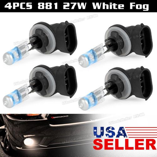 4pcs 881 fog light ultra white halogen 27w 12v for hyundai 2003-2013