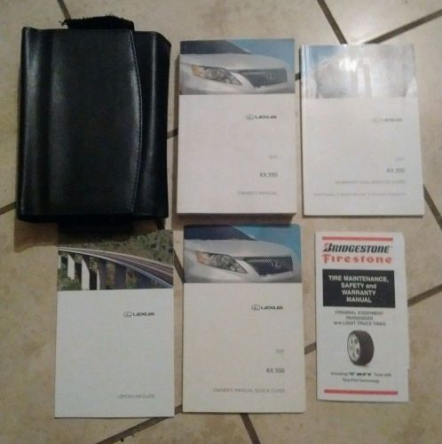 2011 lexus rx 350 owner&#039;s manual set