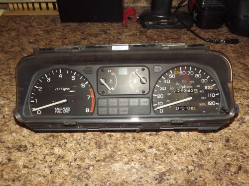 Oem rare 88-89 honda civic ef 4wd wagon dash gauge instrument cluster 276k hr091