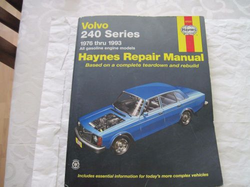 Volvo 240 series 1976 thru 1993  haynes repair manual all gasoline engine models