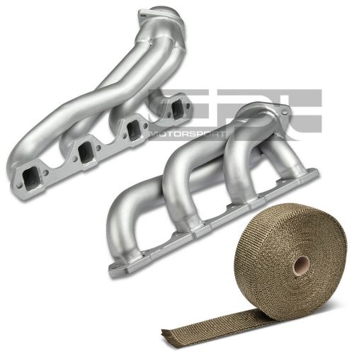 For 79-93 mustang fox platform 5.0l stainless ceramic header+titanium heat wrap