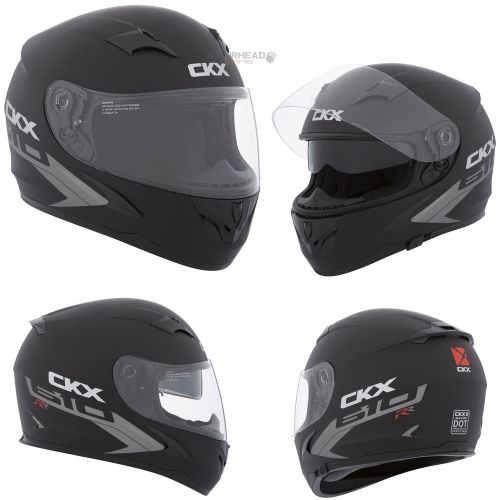 Motorcycle helmet full face ckx rr610 rsv solid evo black mat xlarge adult