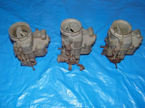 3 ford holley 94&#039;s for rebuild, or parts, used tri-power, hot rod, rat rod