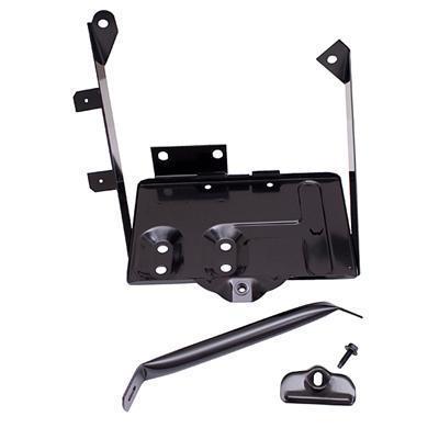 Rugged ridge 1121401 battery tray steel black jeep kit