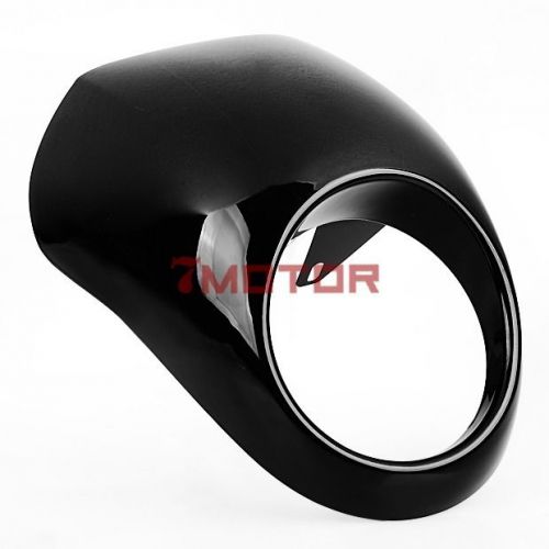 New glossy black headlight fairing mask front cowl visor for harley sportster 7m