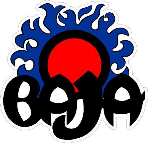 #448 3.75&#034; baja boat sun decal sticker blue outlaw 322 sport 280 28 h2x