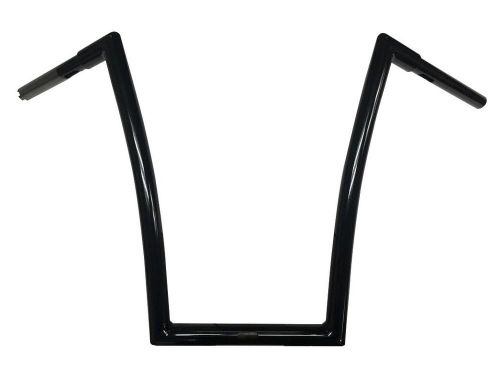 2015 /16 harley road glide bars 16&#034; ape hangers gloss black made in the usa!!!