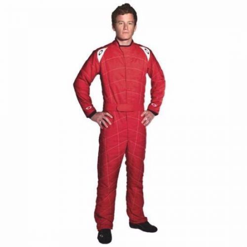 Oakley - coilover 2 sfi-5 / fia racing suit 3.2a/5 fire rated nomex - red small