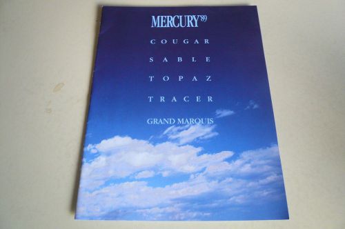 1989 mercury grand marquis tracer topaz sable cougar sales brochure