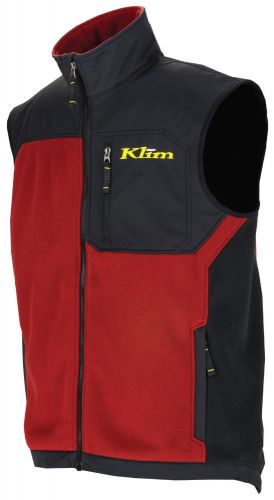 Klim mens red/black everest snowmobile mid-layer vest snocross snow