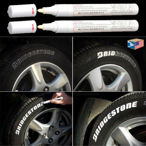 12 lot tire tread waterproof permanent marker white paint for rubber metal e3448