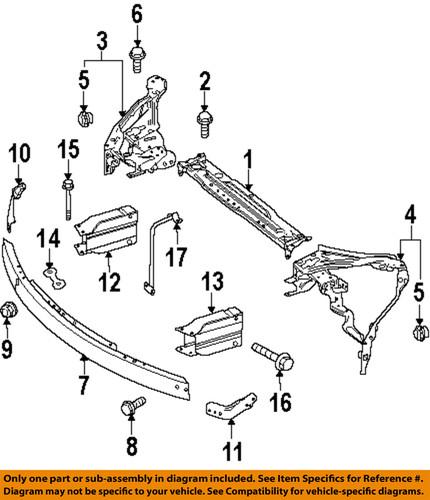 Mercedes-benz-mb oem 0019970101 radiator support-mount frame guide