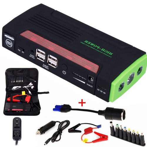 68800mah vehicle car 12v jump starter booster battery power bank 4usb charger #s