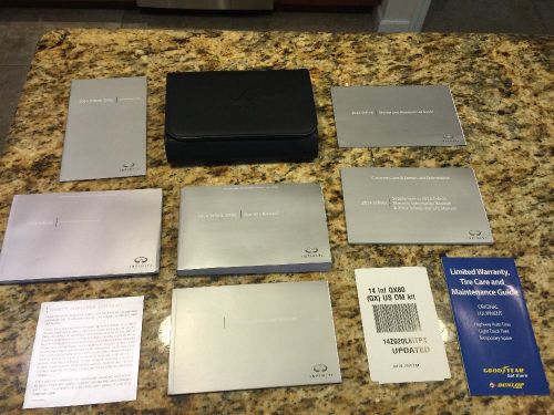 Infiniti qx80  2014 original owners manual set, navigation/ oem / complete