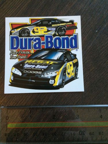 Dura bond race car sticker