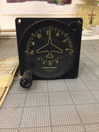 Vintage aircraft sperry gyrosyn compass p/n id-567/asn