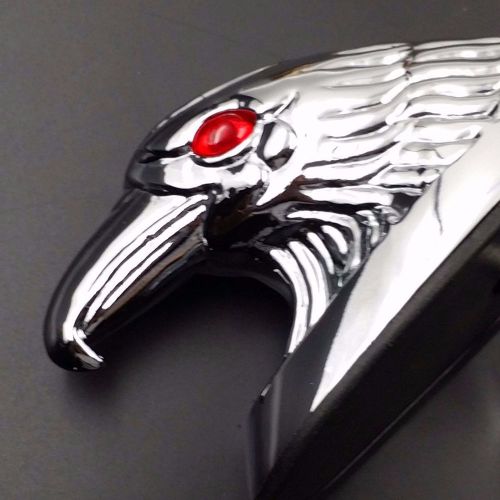 Motorcycle front fender car bonnet cruiser eagle head ornament statue motorbike