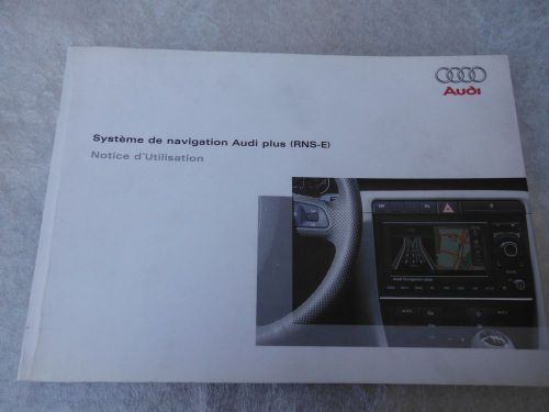 Audi navigation plus rns-e user manual original french  notice d&#039;utilisation