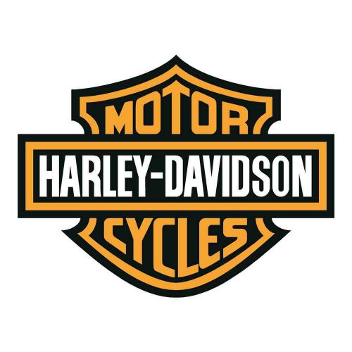 Harley davidson logo - printed &amp; laminated 6 year rated materials contour cut