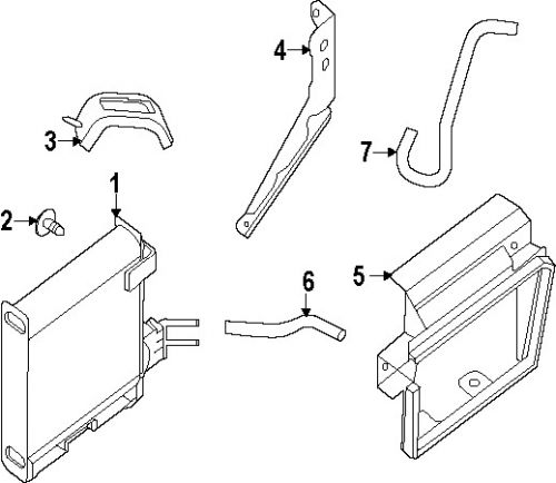 Nissan 216363ka0a genuine oem upper hose