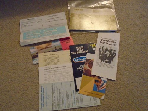 1974 plymouth satellite owners manual set