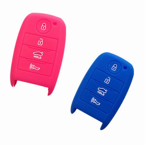 2pcs silicone protective fob skin key cover protector remote for kia k3 cerato