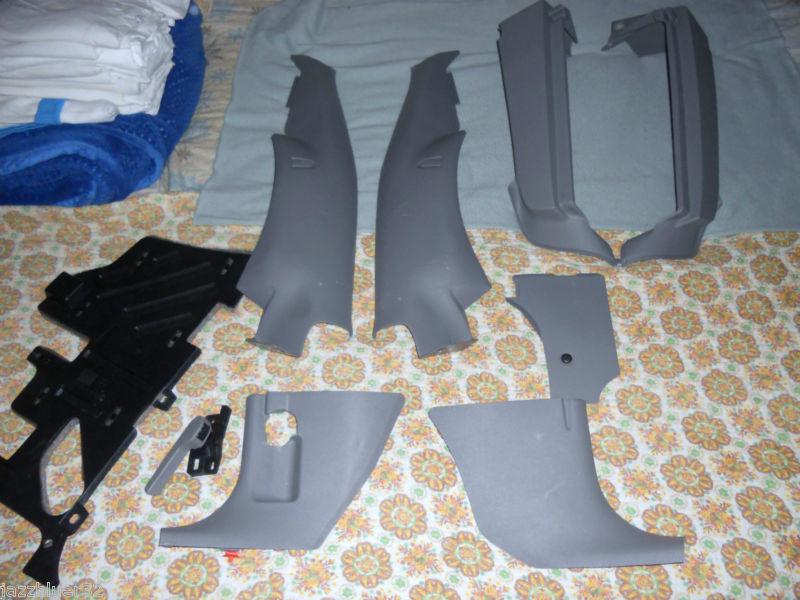 1999-2005 mk4 vw golf - miscelanious interior trim panels grey oem vw parts 