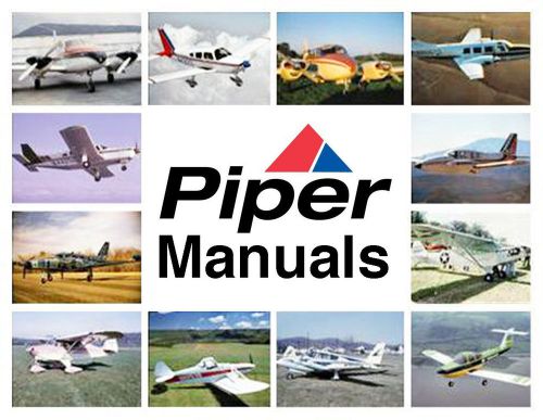 Piper pa-23 apache service repair manual parts manuals + engine library set!