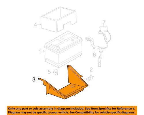 Dodge chrysler oem 05-06 dakota 4.7l-v8-battery tray 55359973ae