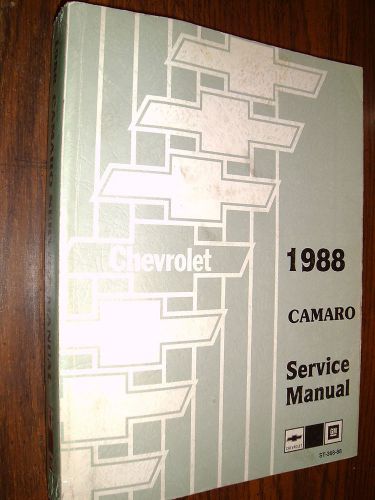 1988 chevy camaro shop manual / shop book / original!!!