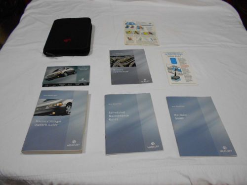 2002 mercury villager owner manual 8/pc.set&amp; black mercury zippered factory case