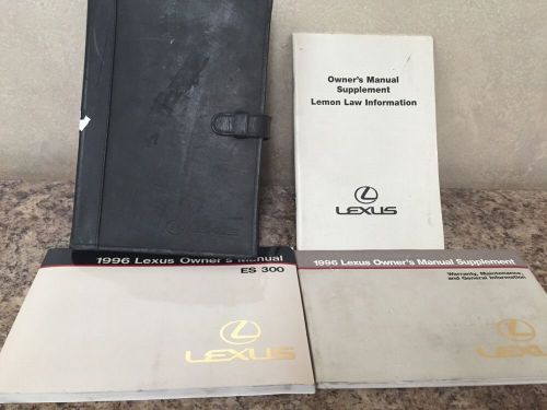 1996 lexus es 300 es300 owners manual set leather case *free shipping