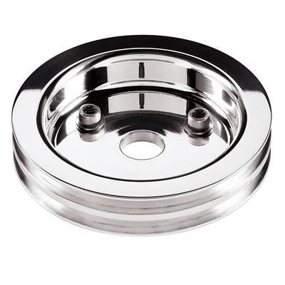 Billet specialties crank pulley sbc short pump 2 groove 81220