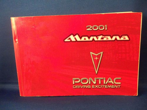 2001 pontiac montana factory oem owners manual 01