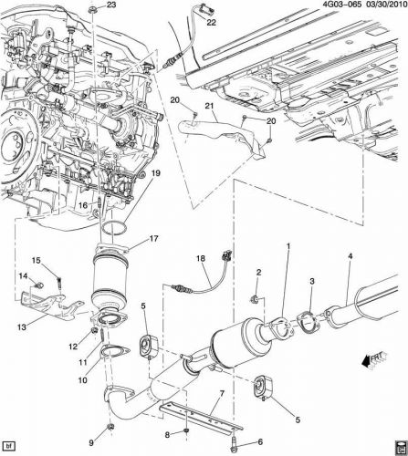 Exhaust pipe flange gasket gm #13293994