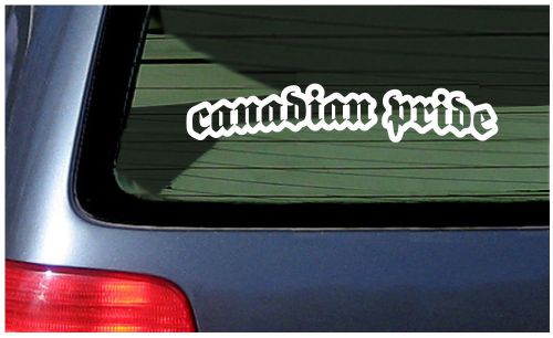 Canadian pride sticker vinyl decal car window fun canada north