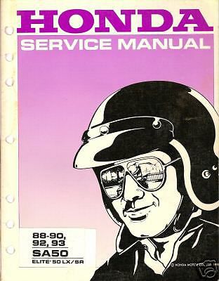 1988-93 honda motorcycle sa50 service manual