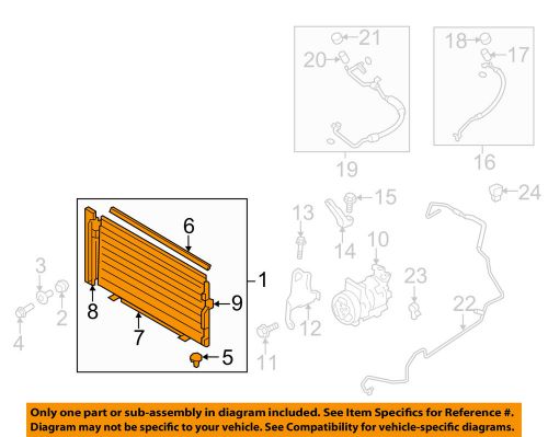 Subaru oem 10-13 forester air conditioner-condenser 73210sc012